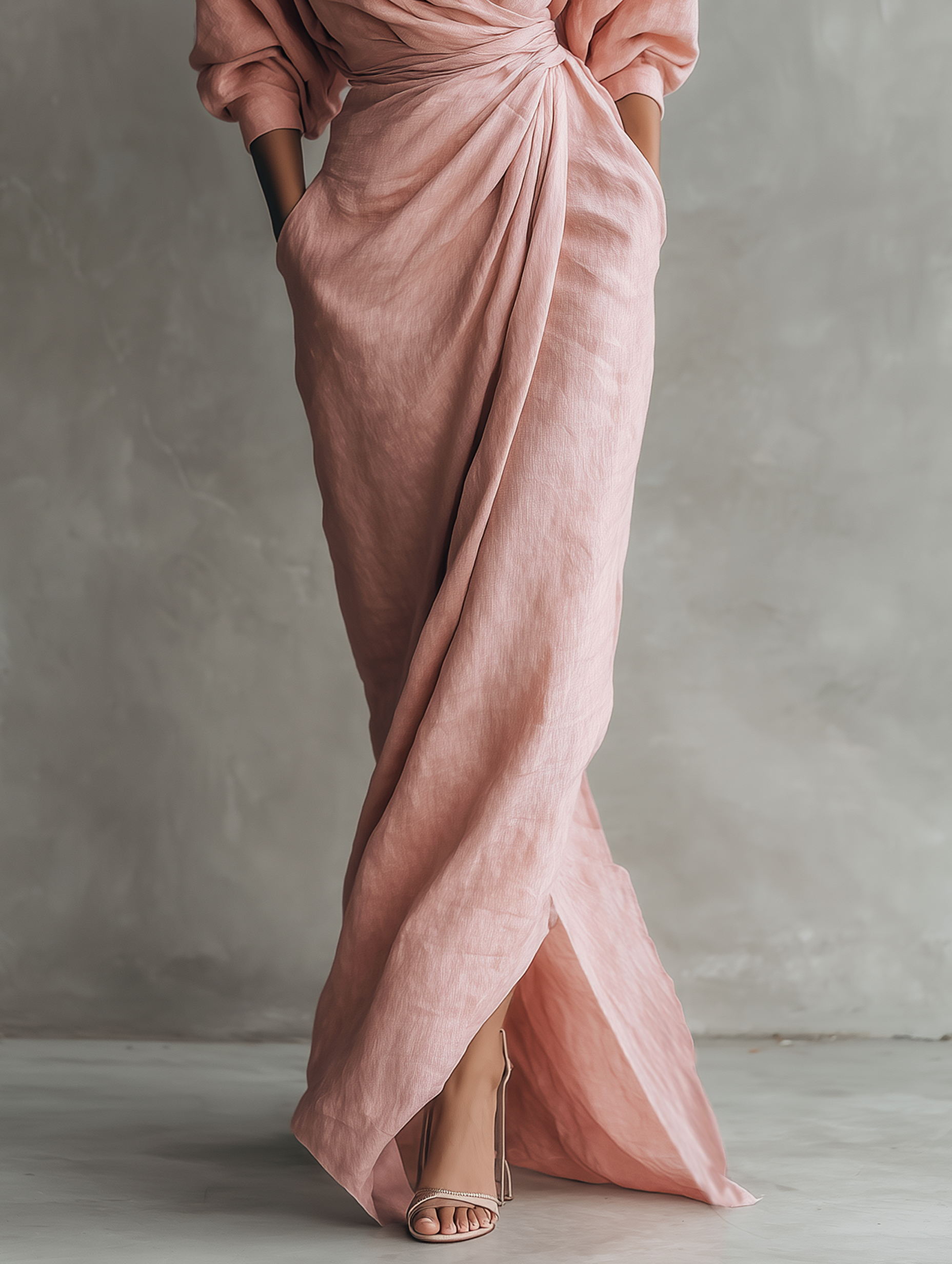 Elana | Elegant V-Neck Maxi Dress