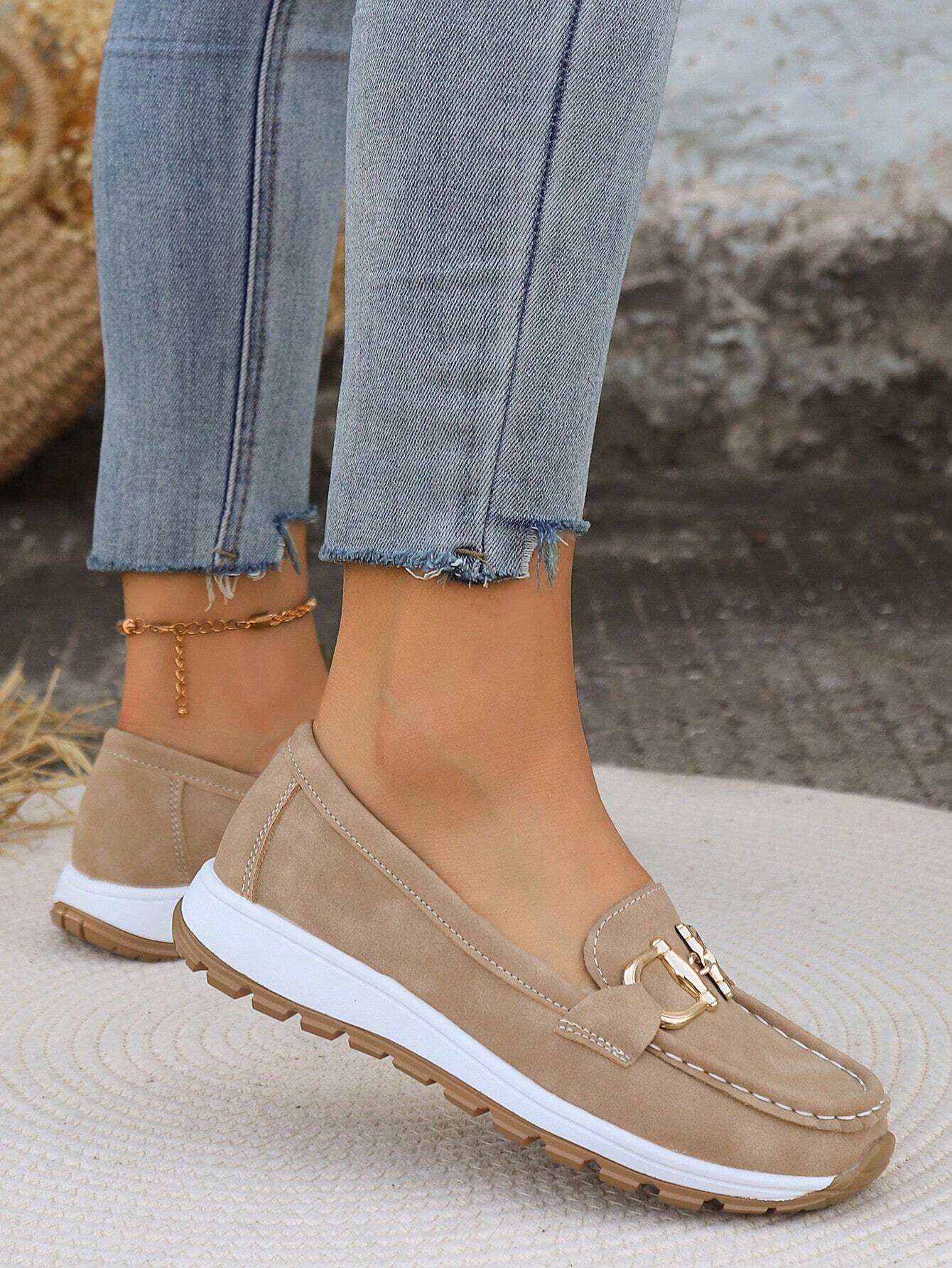 Elly | Chic Buckle Loafers