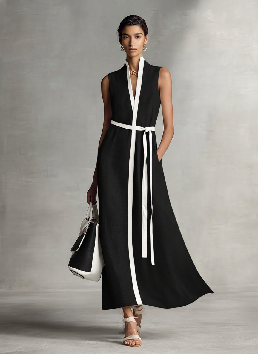 Yllana | Airy Tie-Waist Midi Dress