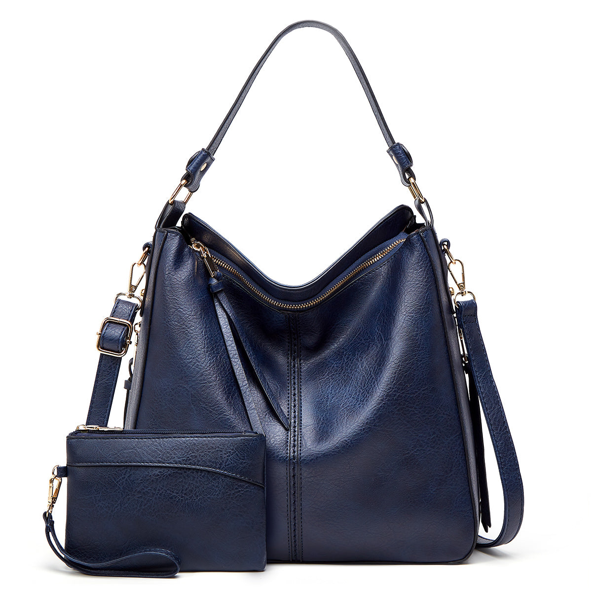 Donna | Luxury Leather Hobo Anti-Theft Handbag + FREE Pouch Wallet
