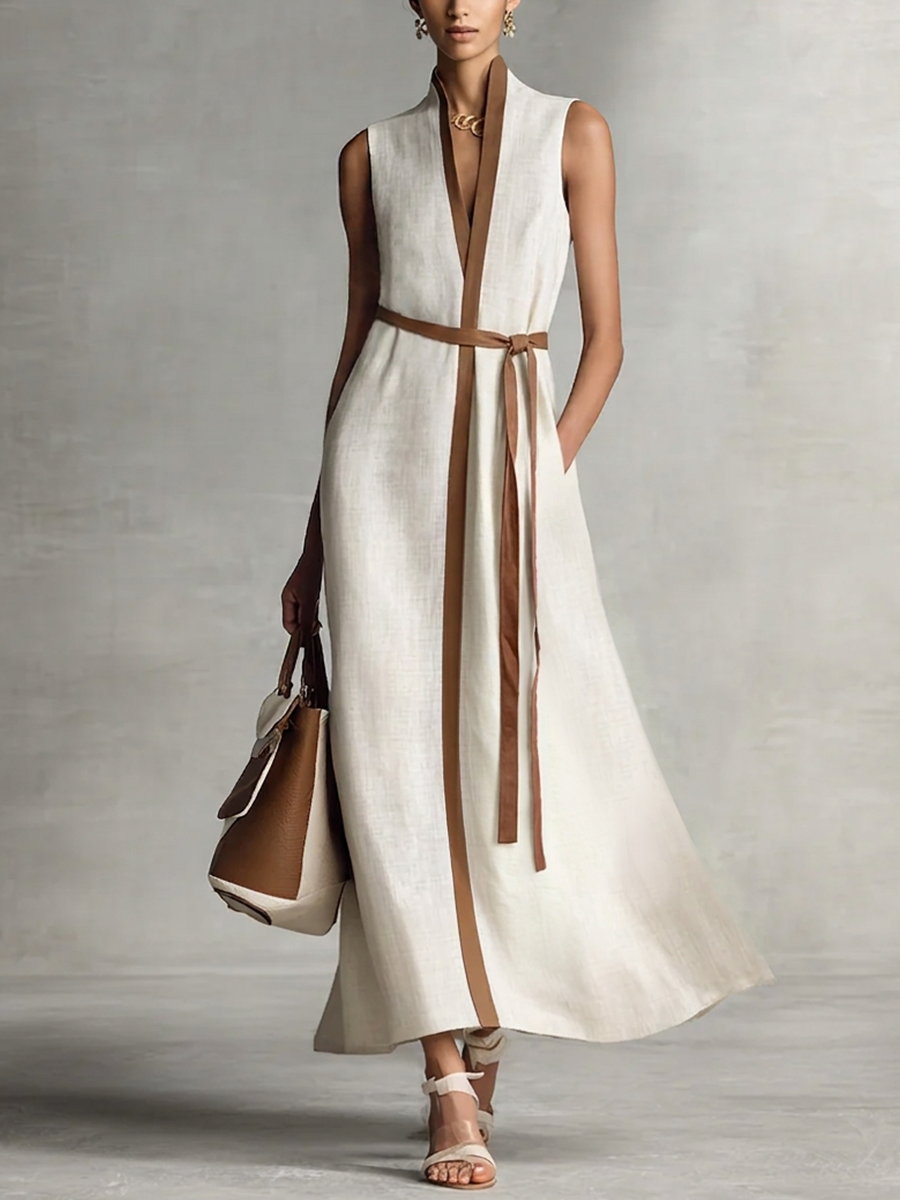 Yllana | Airy Tie-Waist Midi Dress
