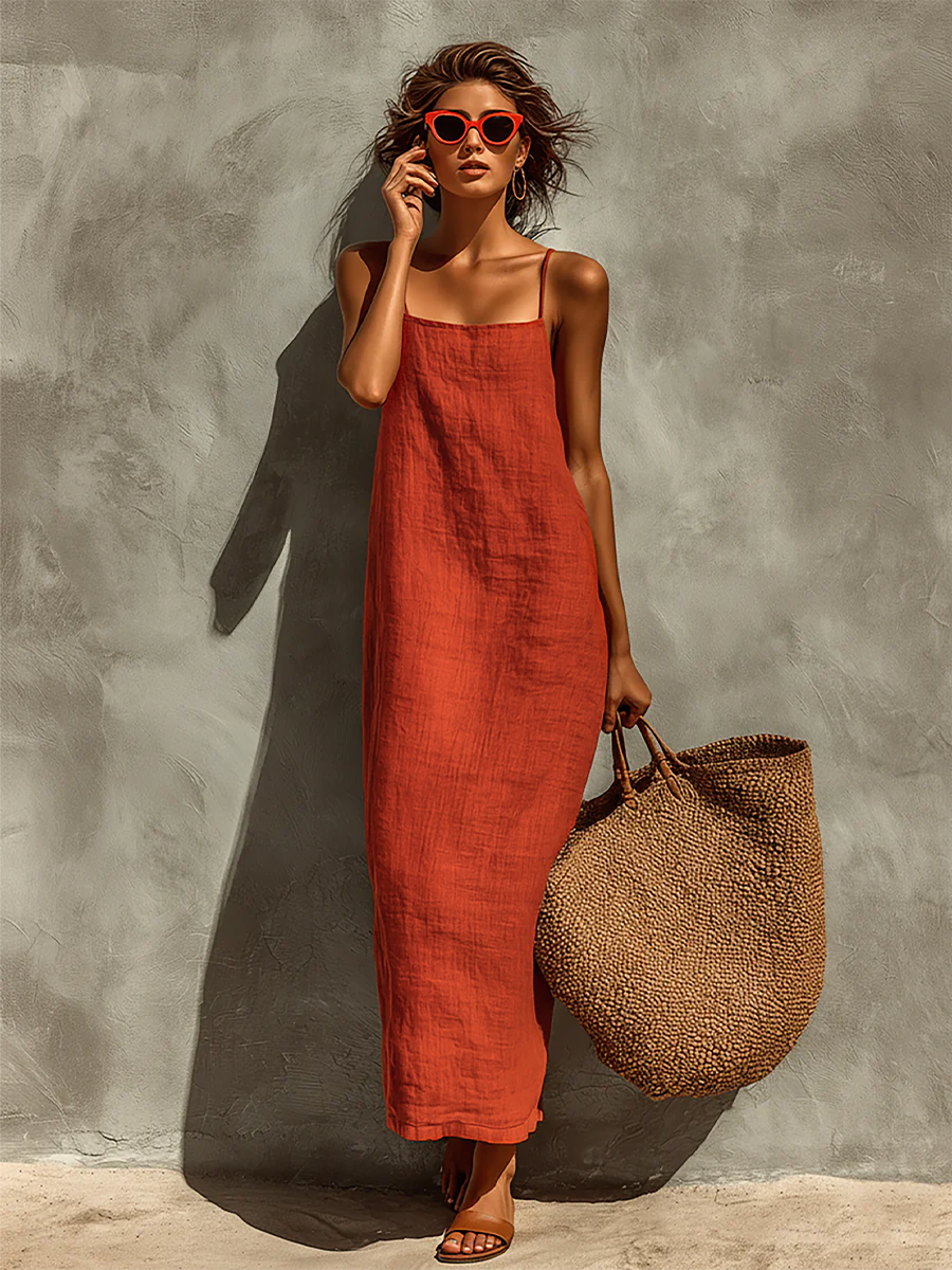 Anara | Boho Spaghetti Strap Dress