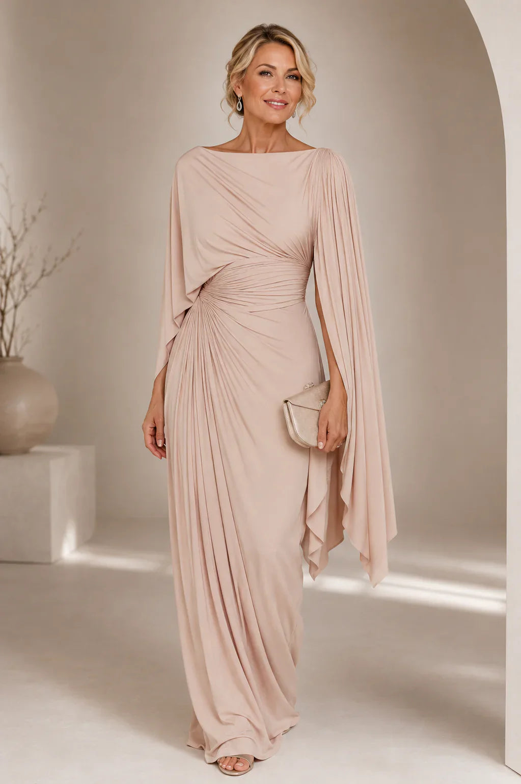 Lyssa | Elegant Pleated Maxi Dress