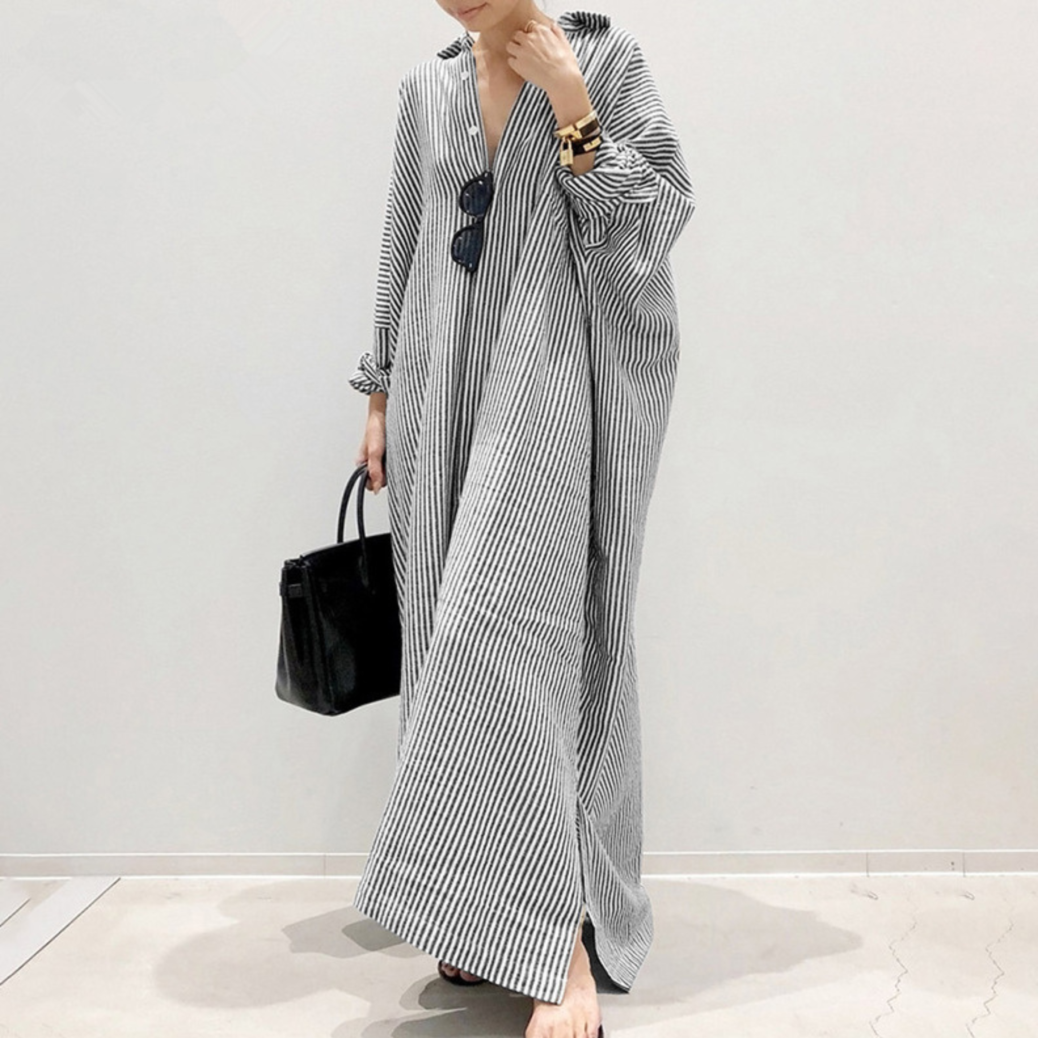 Linnaea | Stripped Maxi Dress
