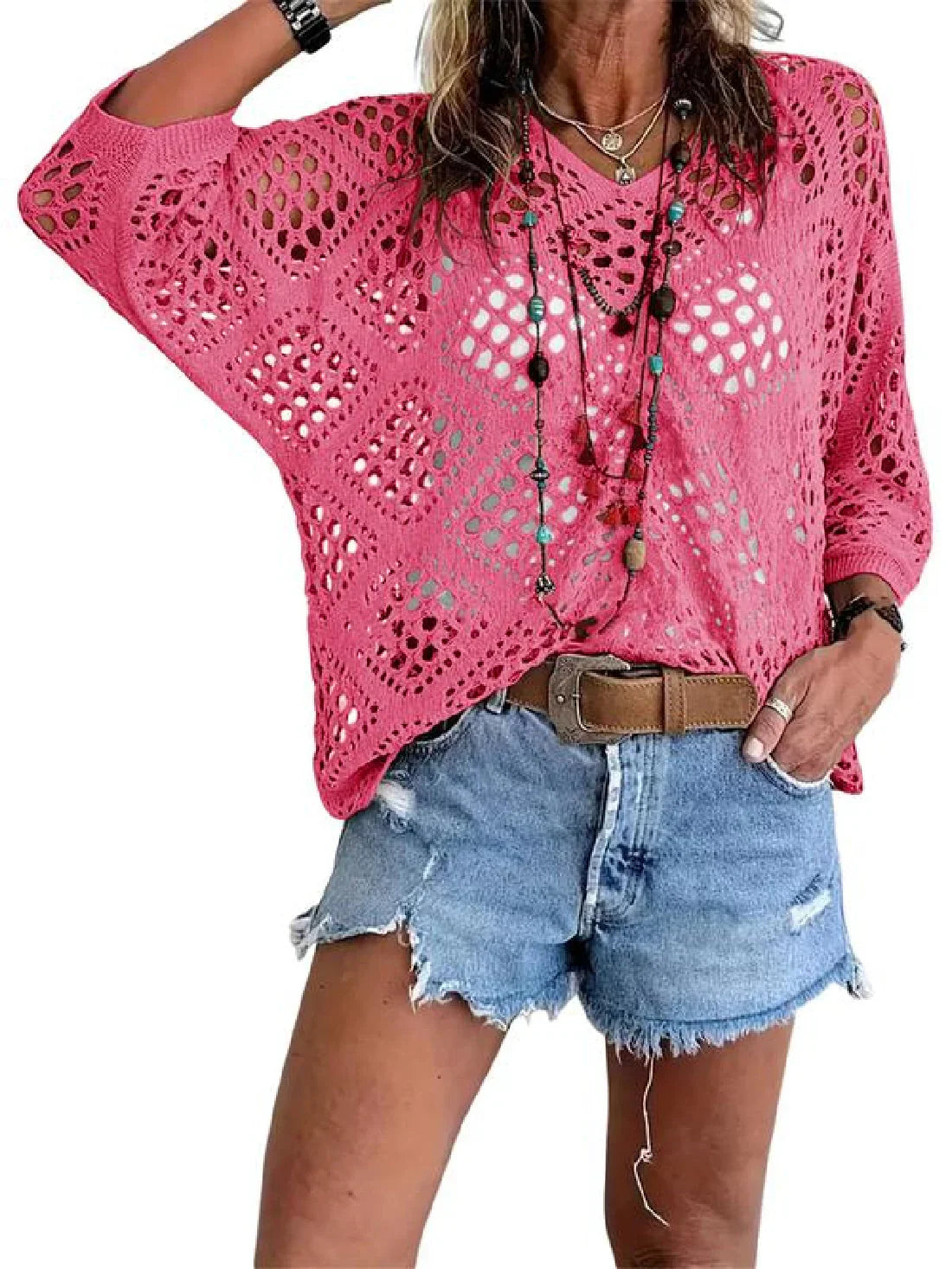 Triana | Relaxed Open-Knit Sweater