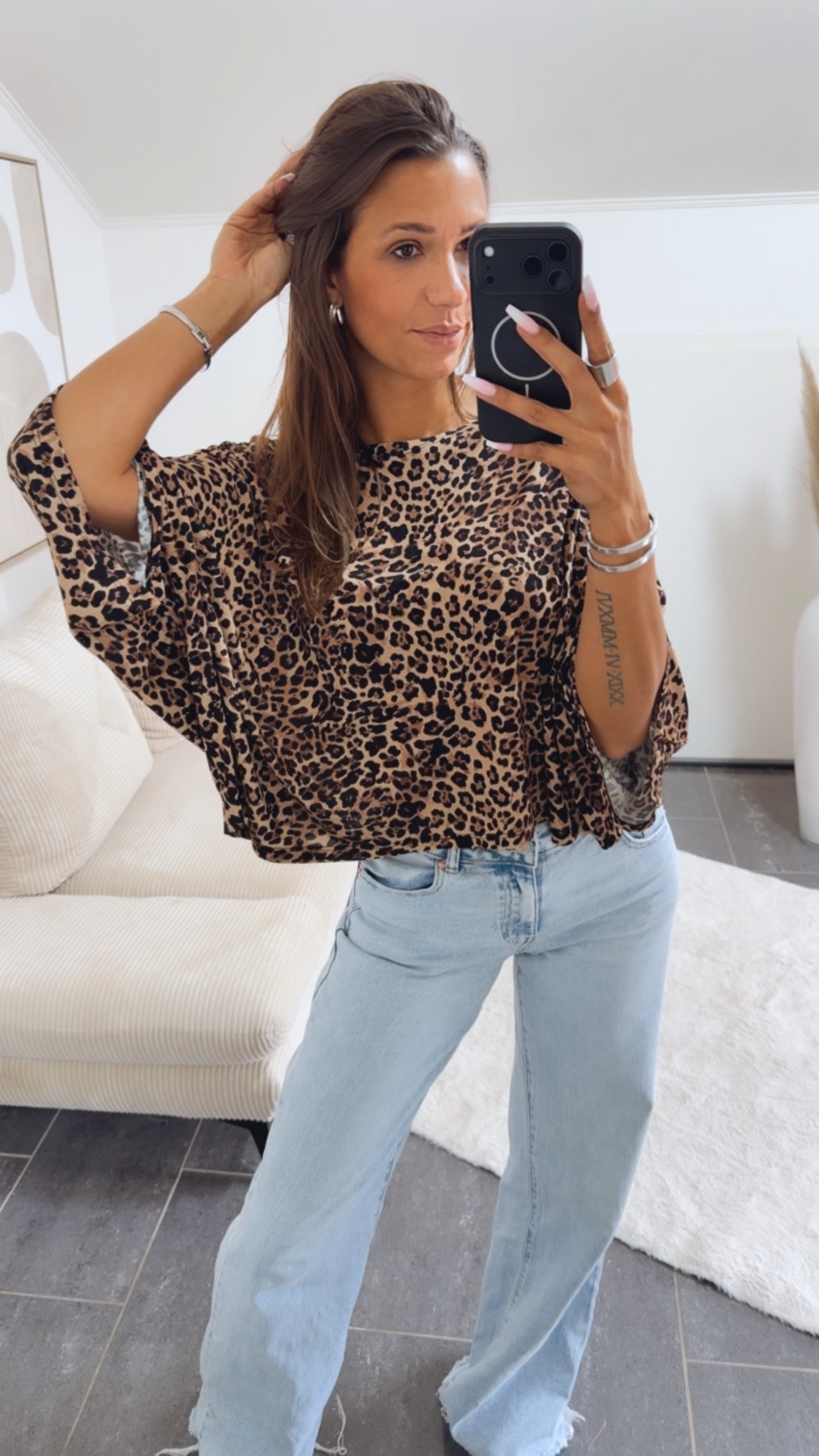 Elene | Brown Elegant Oversize Shirt