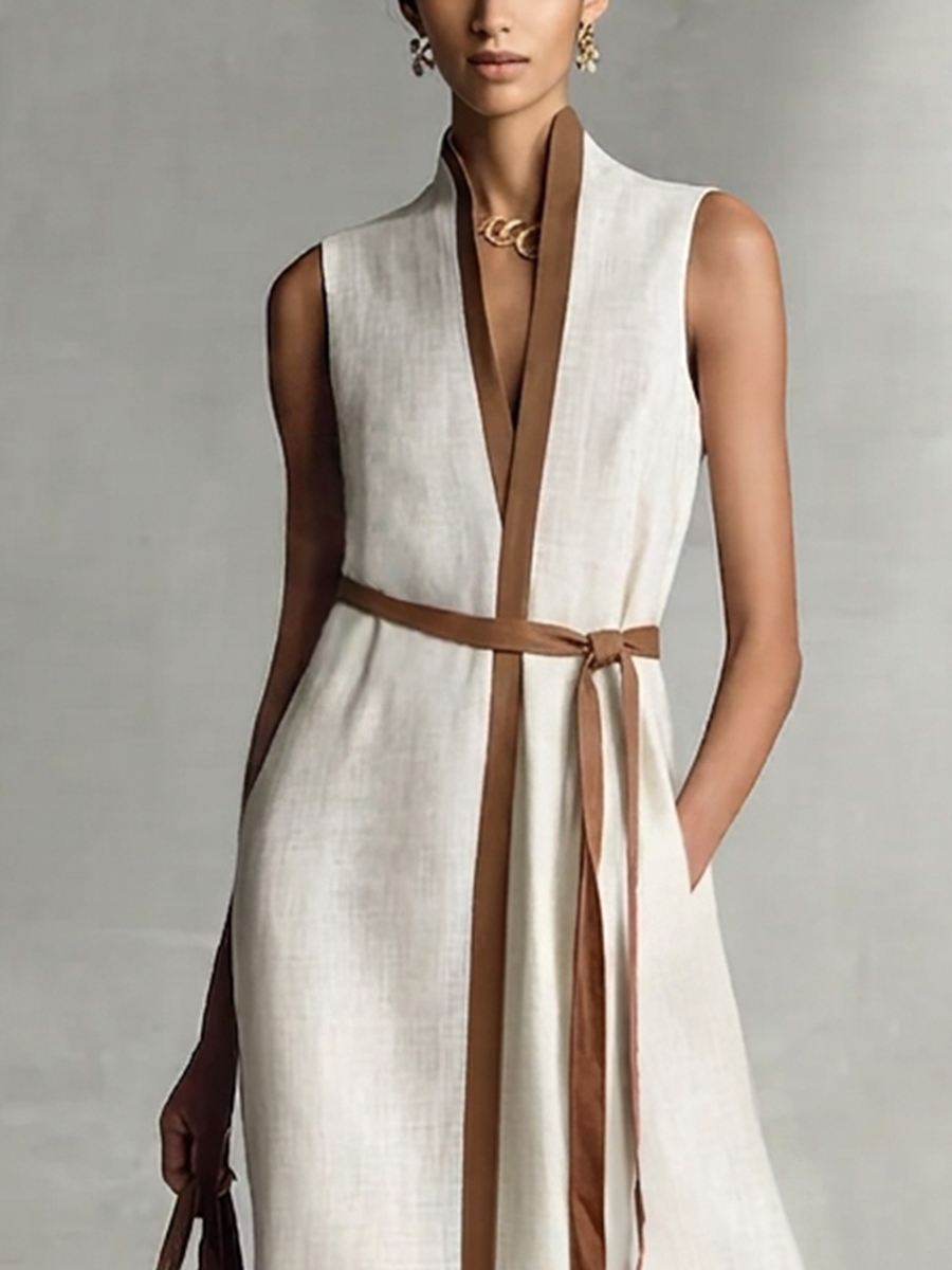 Yllana | Airy Tie-Waist Midi Dress