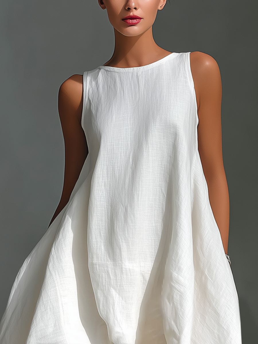Carmen | Breezy Asymmetric Midi Dress