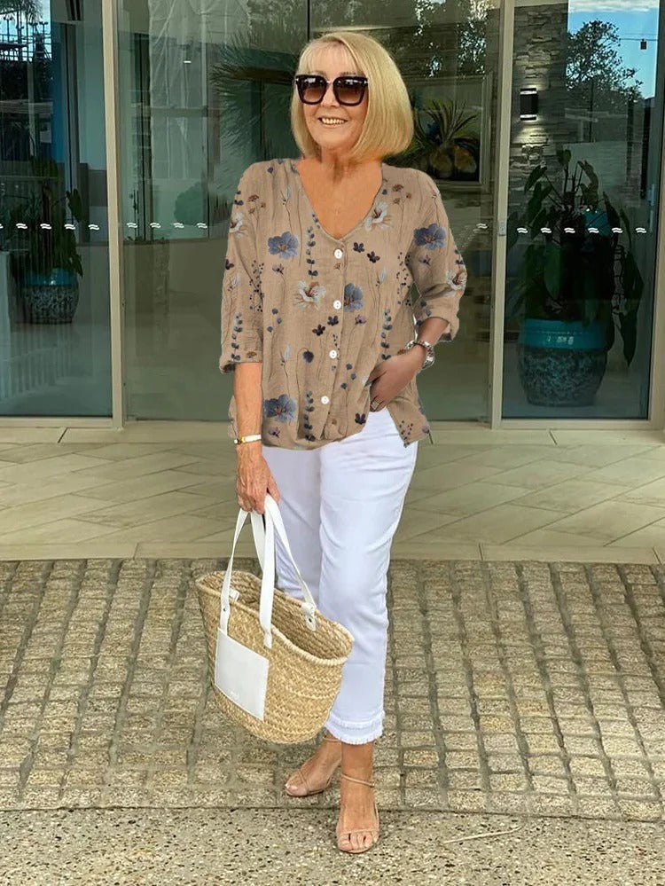 Anita| Elegant Floral Blouse