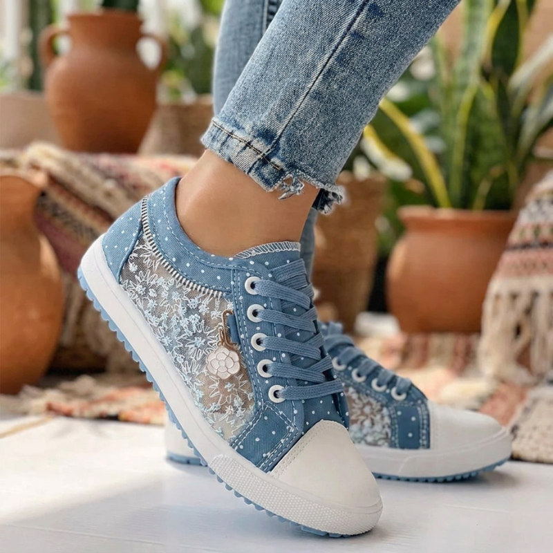 Clara | Elegant Floral Sneakers
