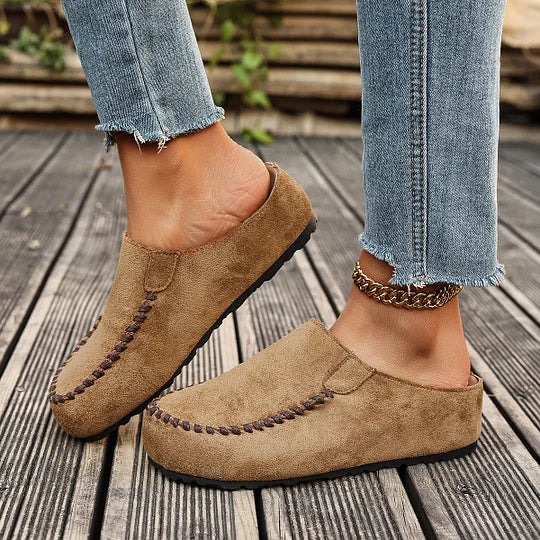 Diane | Vintage Orthopaedic Leather Mules - arch support