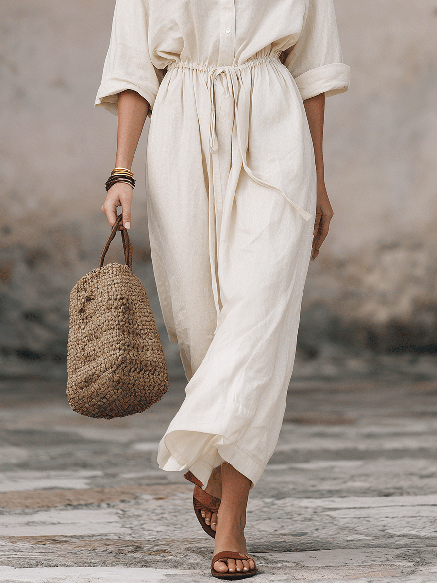 Bella | Bohemian Shirt Maxi Dress