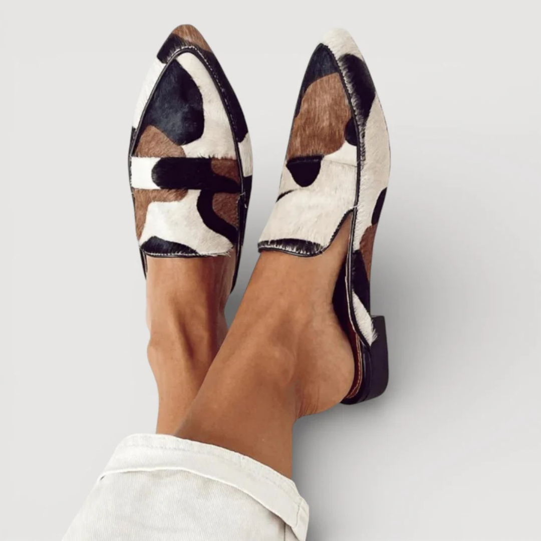 Ruby | Mocassins with Abstract Pattern