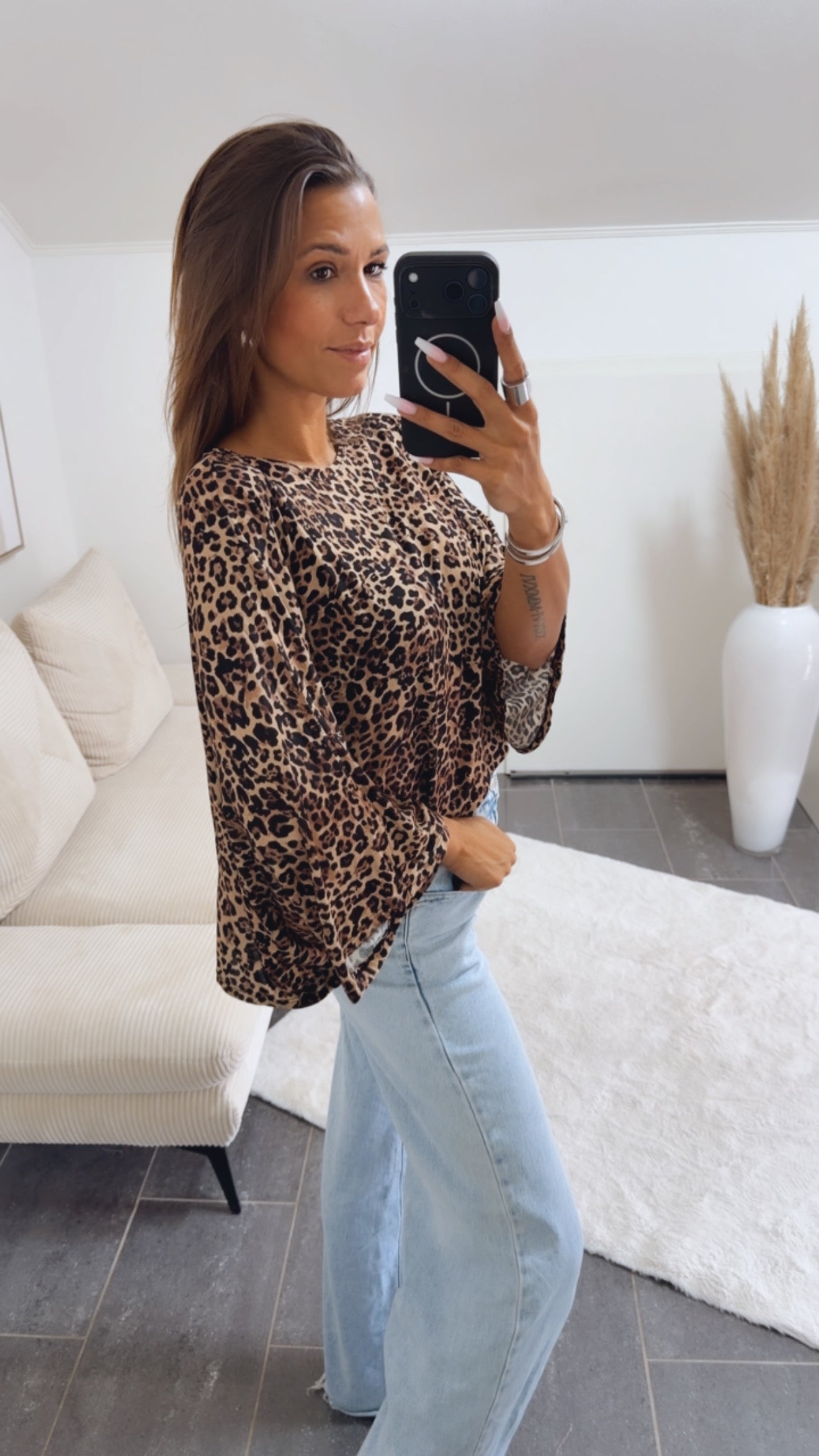 Elene | Brown Elegant Oversize Shirt