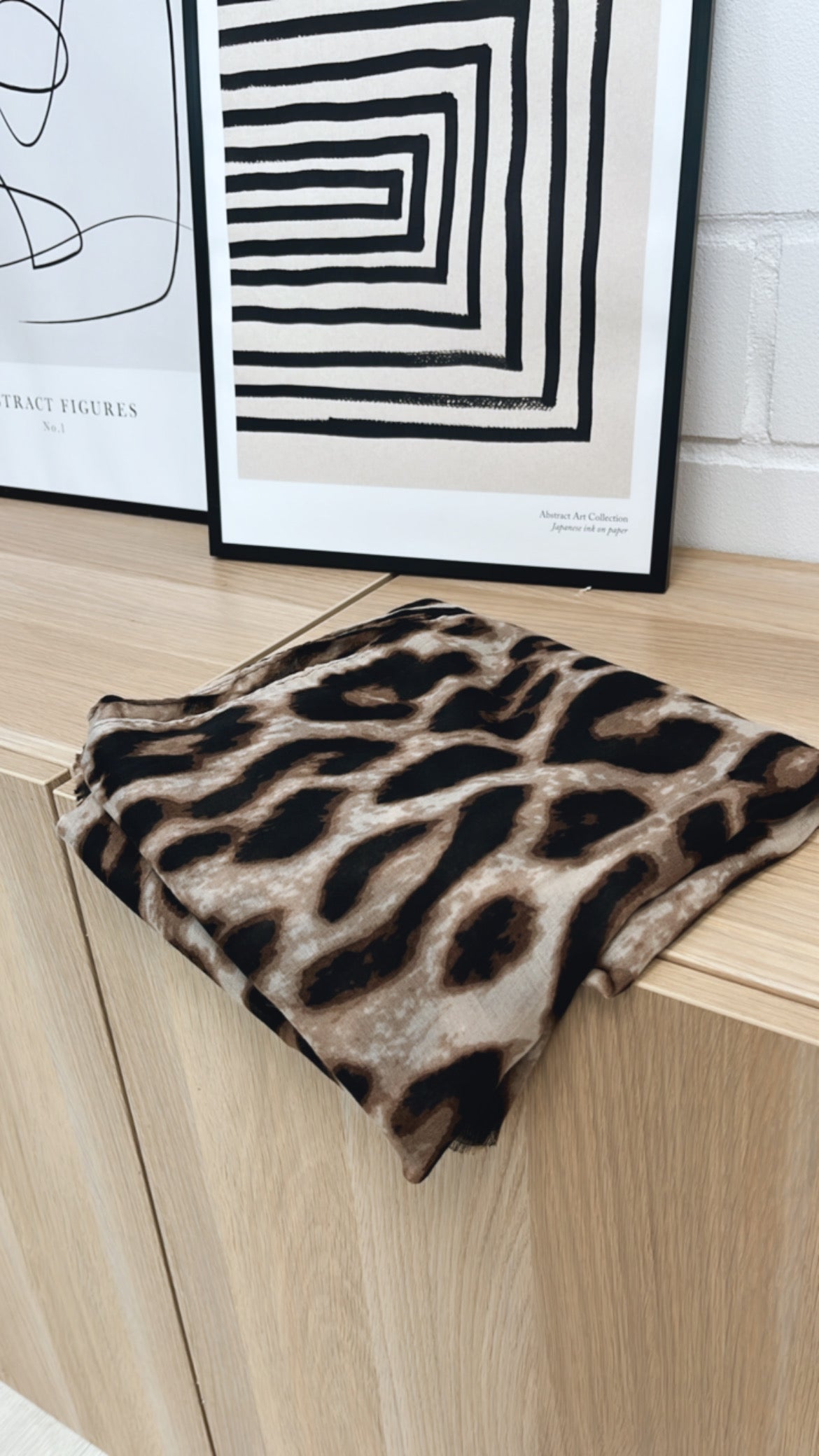 Candice | Large Pattern Leopard Print Scarf