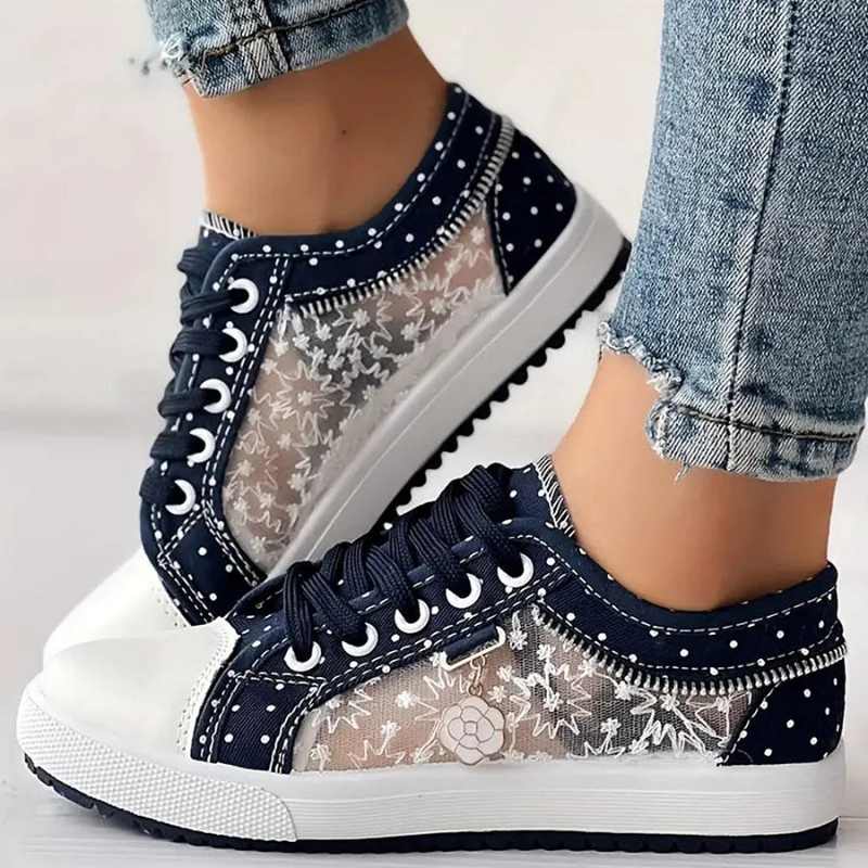 Clara | Elegant Floral Sneakers
