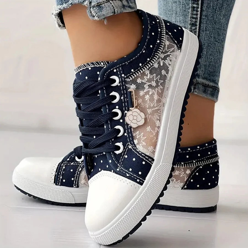 Clara | Elegant Floral Sneakers