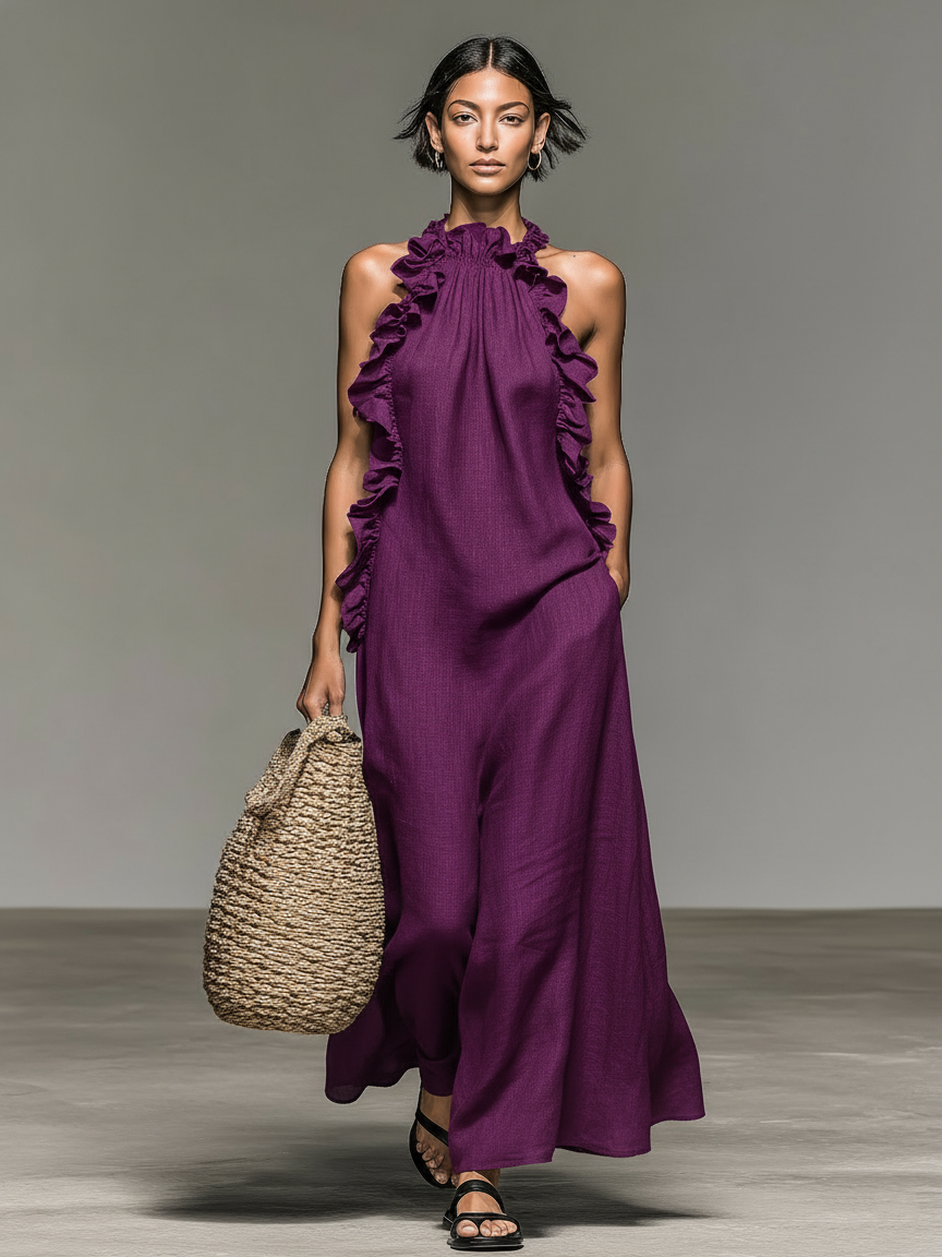 Amara | Effortless Ruffle Maxi Dress