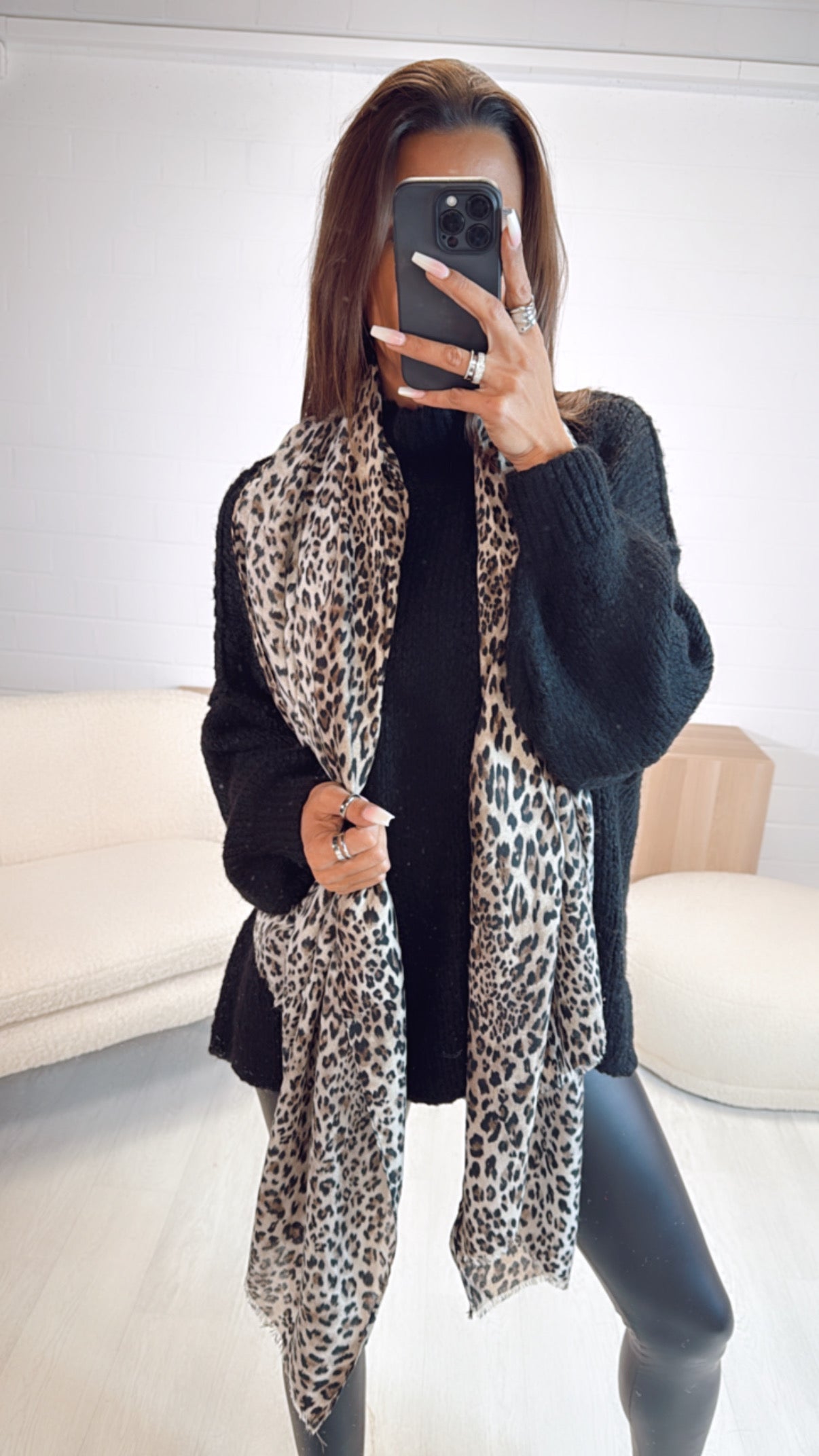 Celine | Small Pattern Thin Scarf