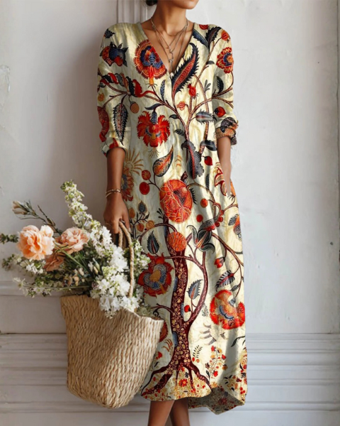 Kendra™ - Bohemian Floral Dress