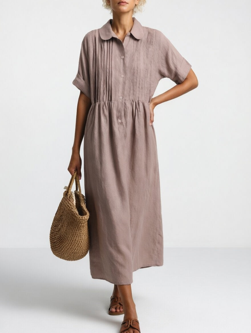 Lysandra™ | Fluid Summer Shirt Dress
