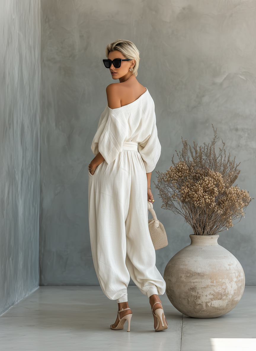 Daisy | Off-Shoulder Top & Pants Set