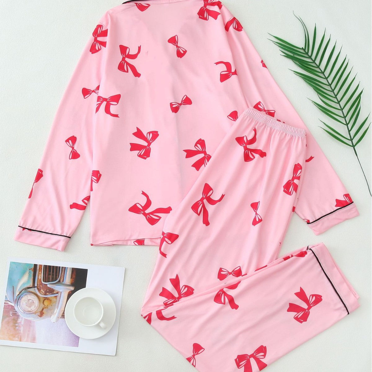Judith | Long Sleeve Pajama Lounge Set - detail