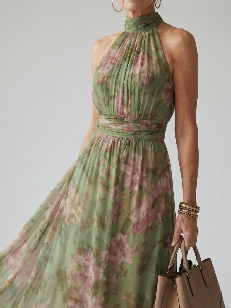 Sophie | Halter Maxi Dress