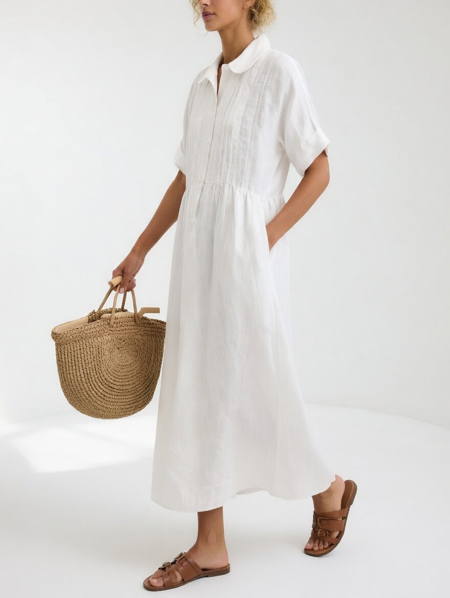 Lysandra™ | Fluid Summer Shirt Dress