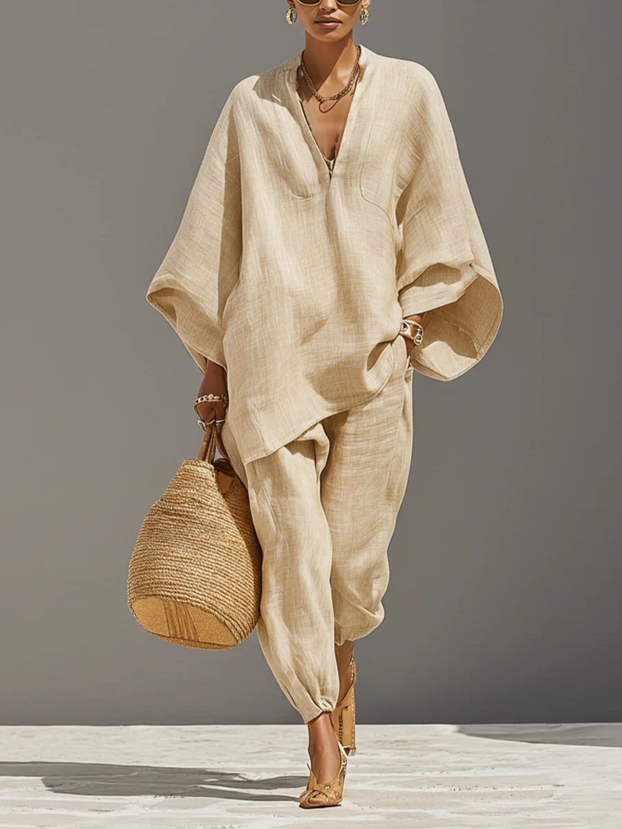 Marina | Asymmetric Relaxed Two-Piece Set