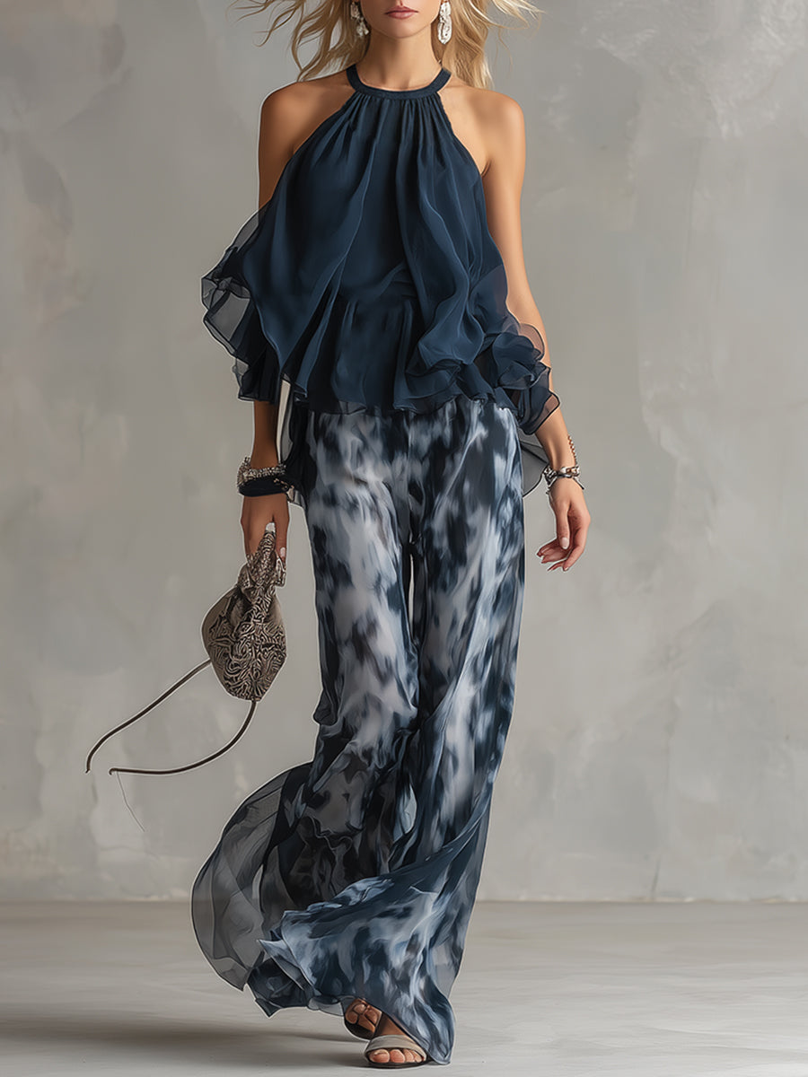 Ludovica | Elegant Top & Trousers Set