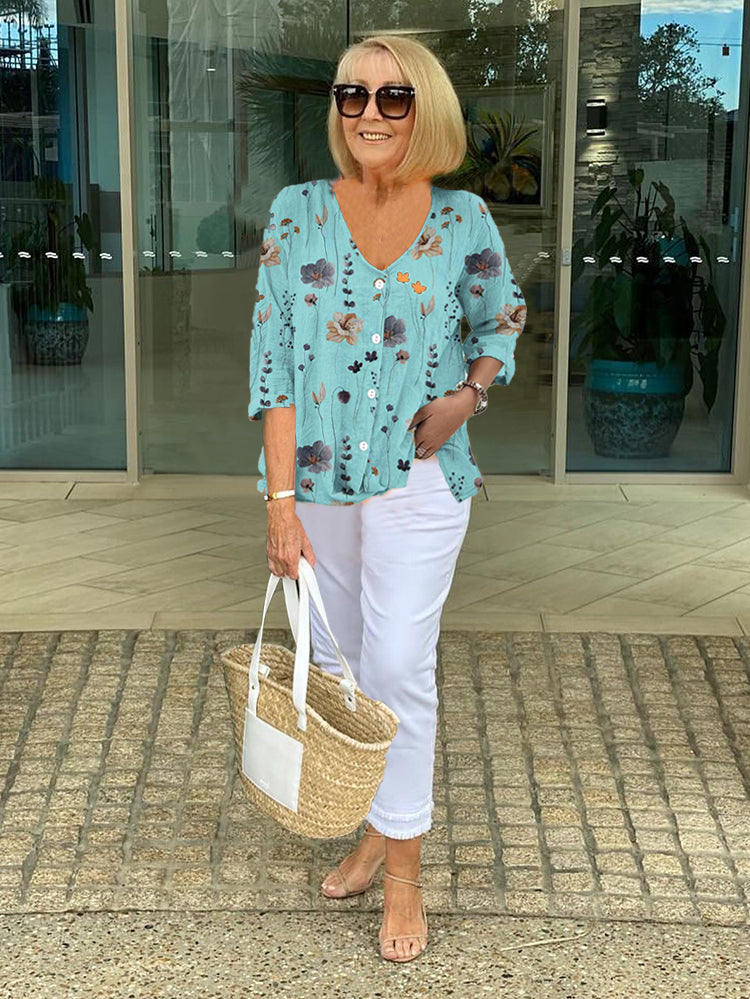 Anita| Elegant Floral Blouse