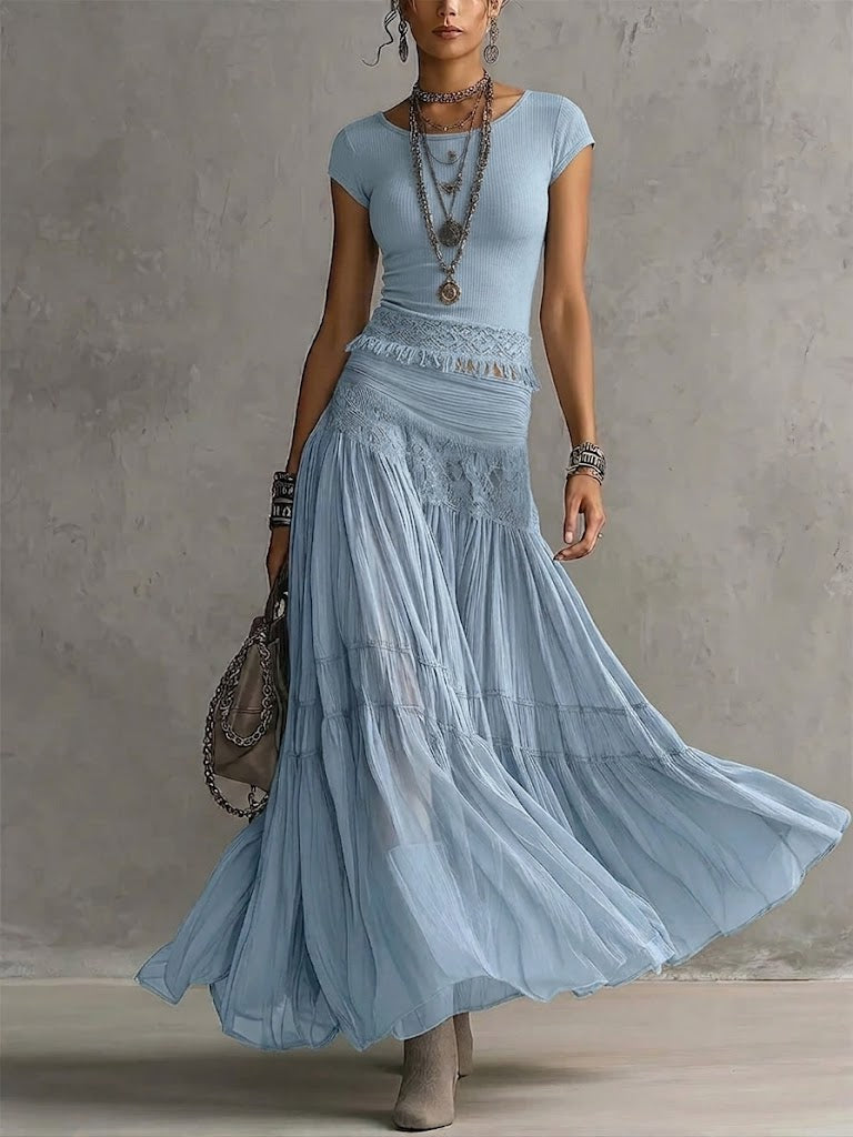 Ava | Flowy Bohemian Two-Piece Set