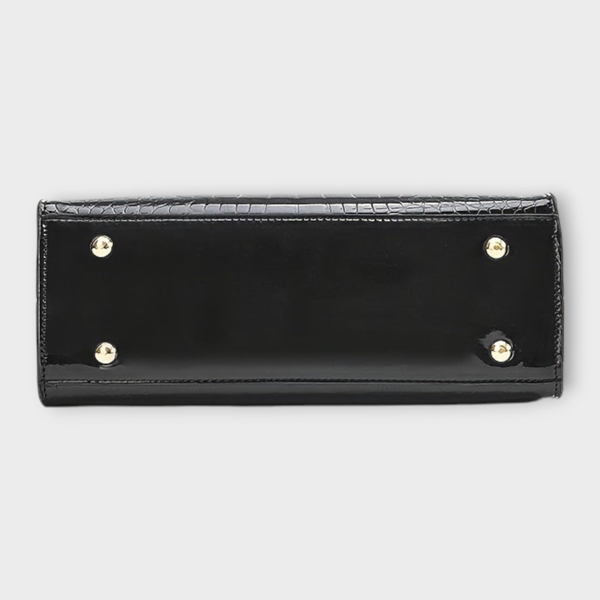 Maison Verdelle | Shiny Crocodile Skin Pattern Handbag