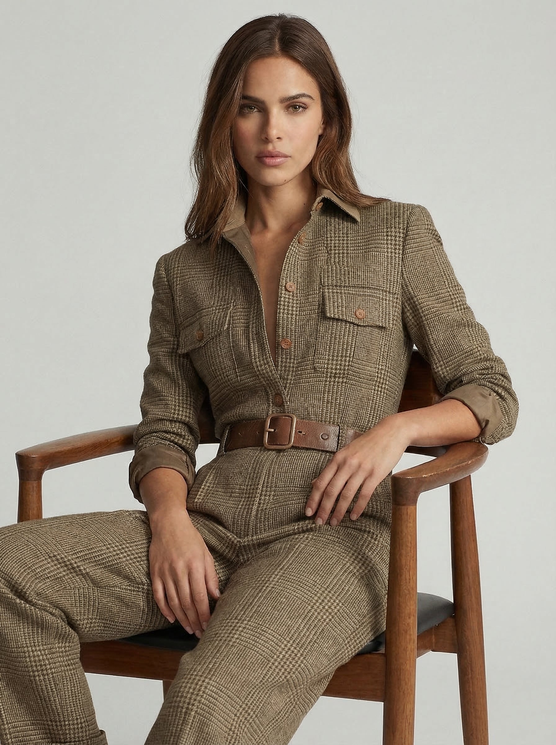 Celia | Checked Sophisticated Jumpsuit