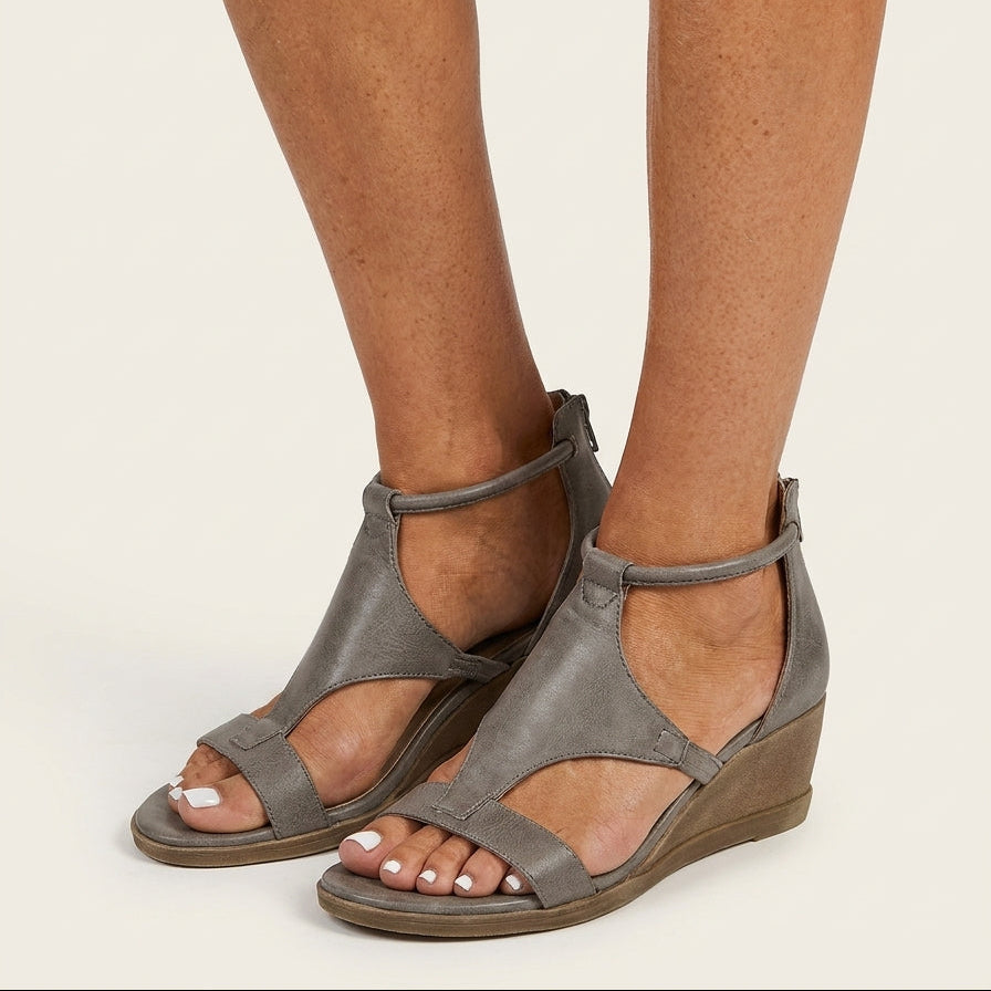 Wedge™ | Elegant Leather Comfort Sandals