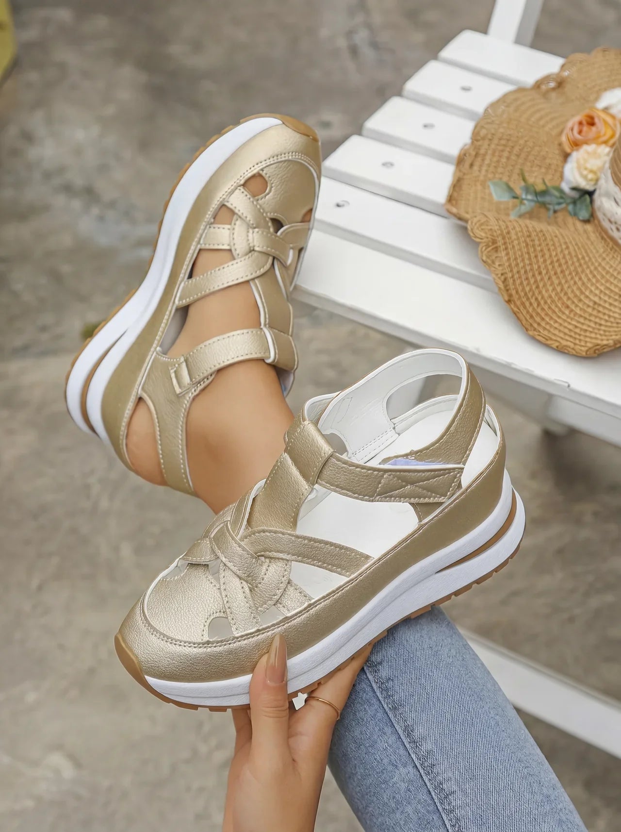 Amelia | Comfort Wedge Sandals