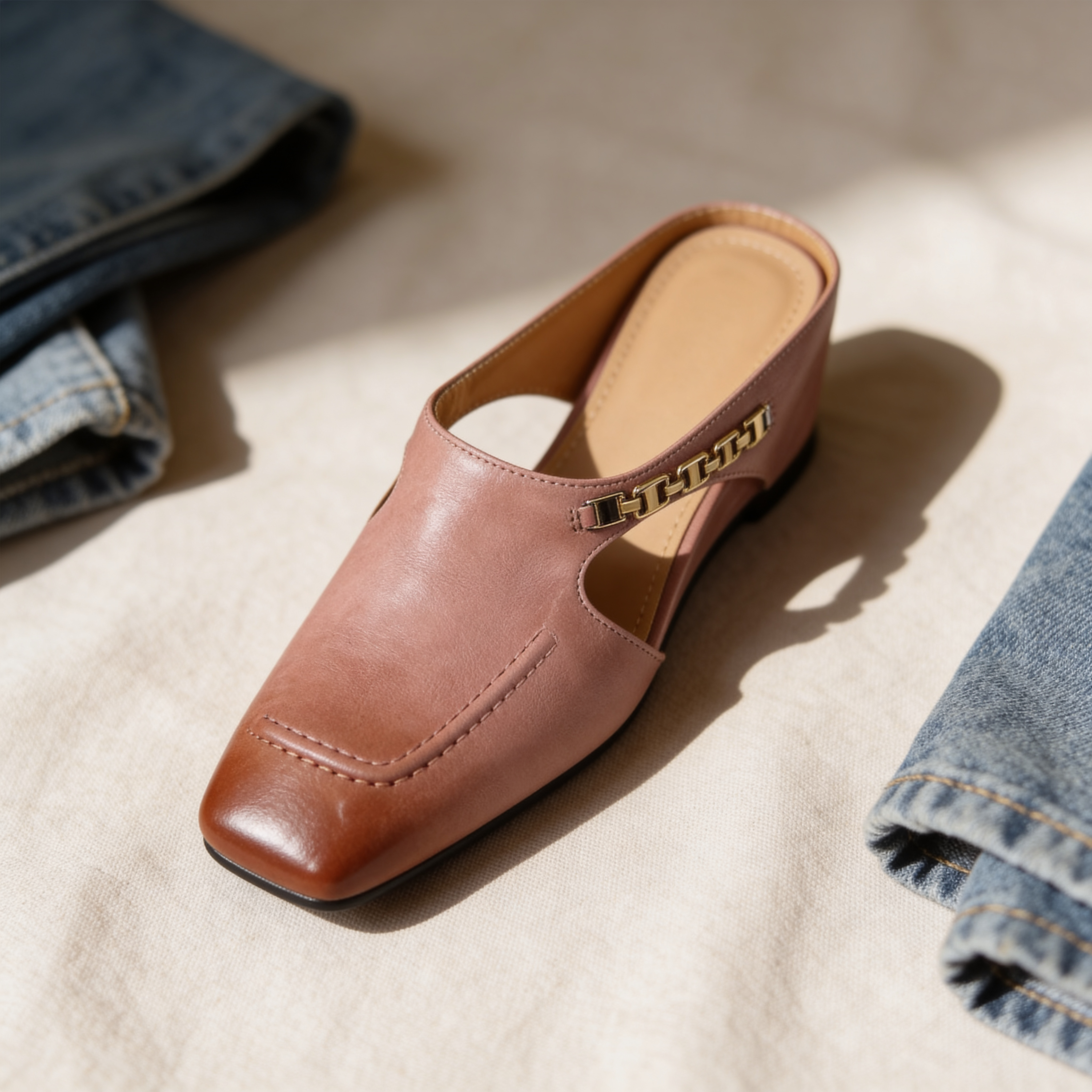Sorren | Everyday Comfort Square-Toe Mules