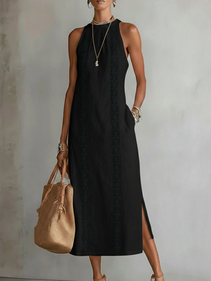 Camila | Embroidered Midi Dress