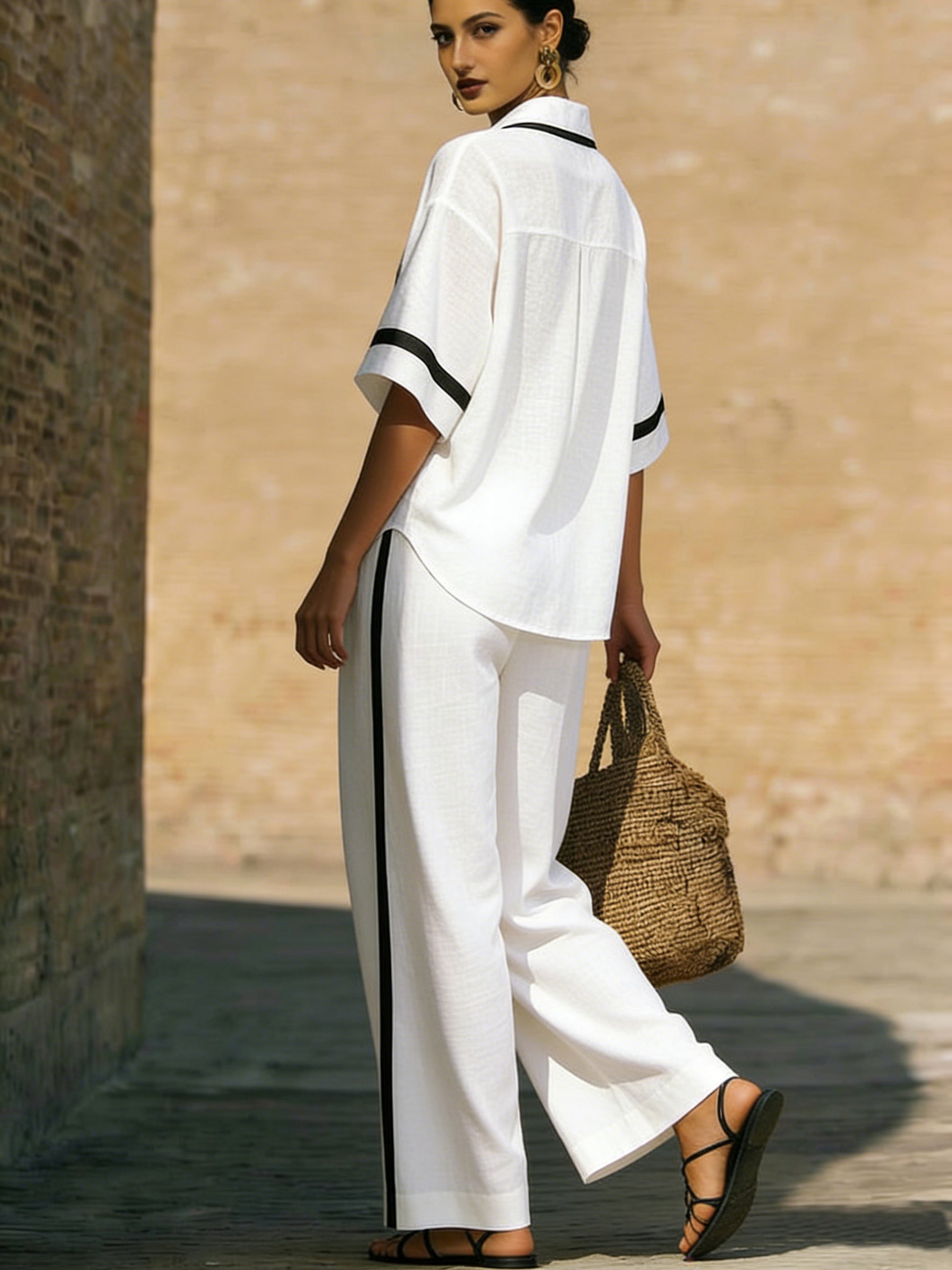 Aria | Color-Blocked Two-Piece Set
