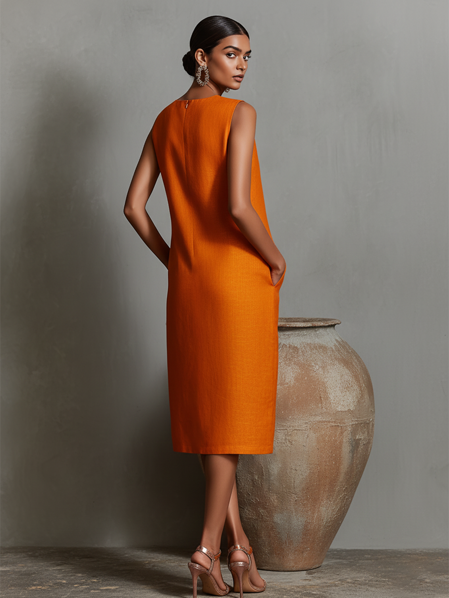 Ava | Sleeveless Elegant Shift Dress