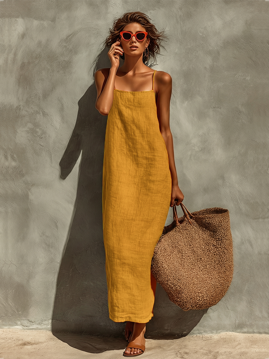 Anara | Boho Spaghetti Strap Dress