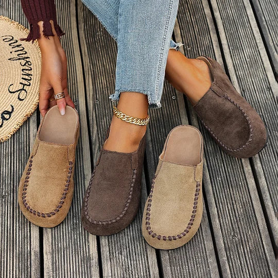 Diane | Vintage Orthopaedic Leather Mules - pair