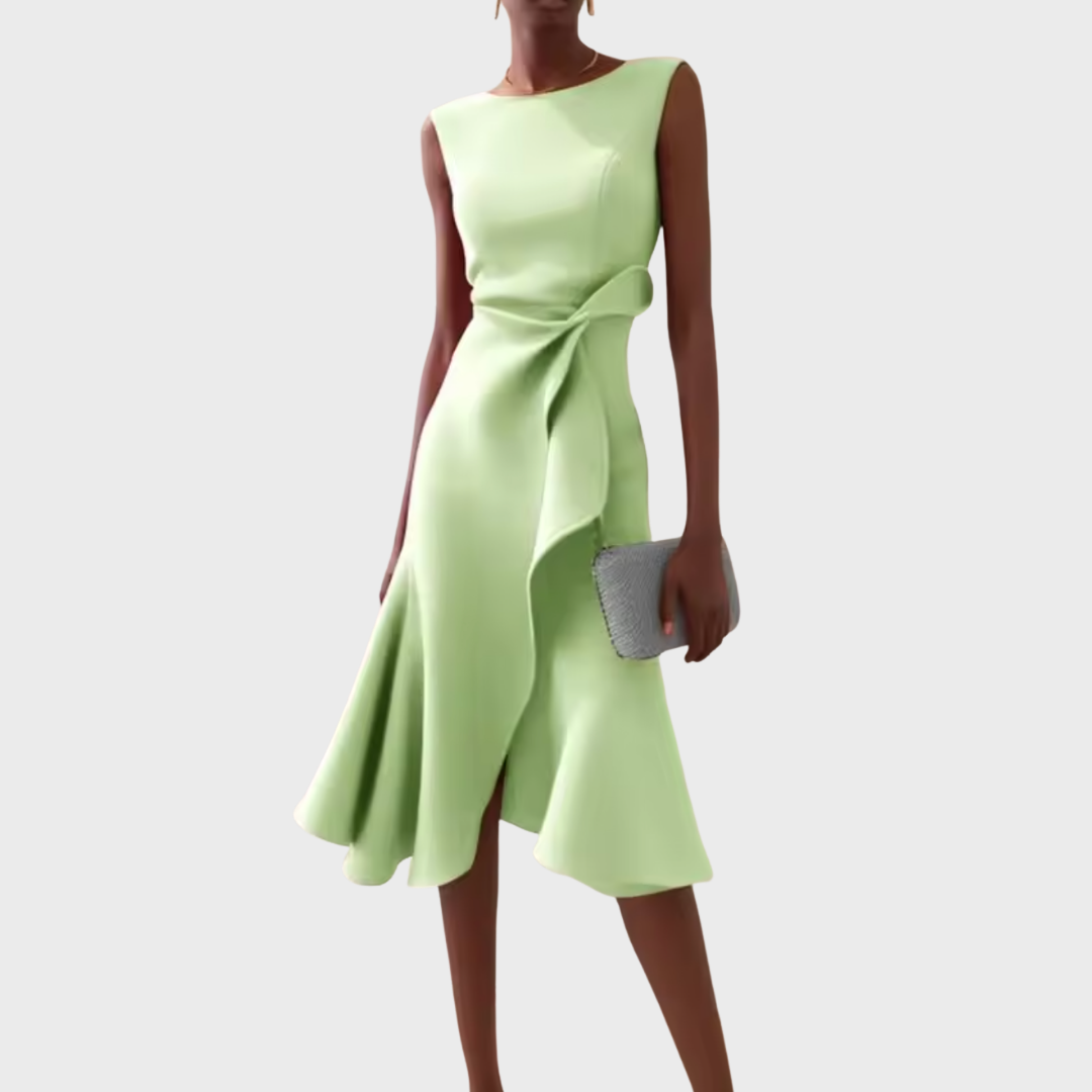 Sheila | Flattering Draped Midi Dress