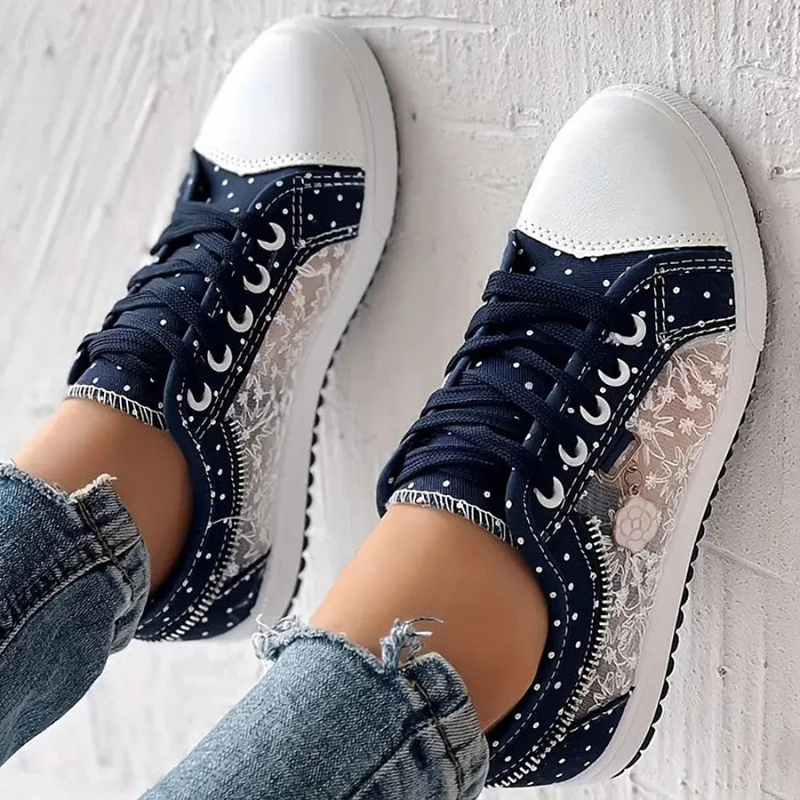 Clara | Elegant Floral Sneakers