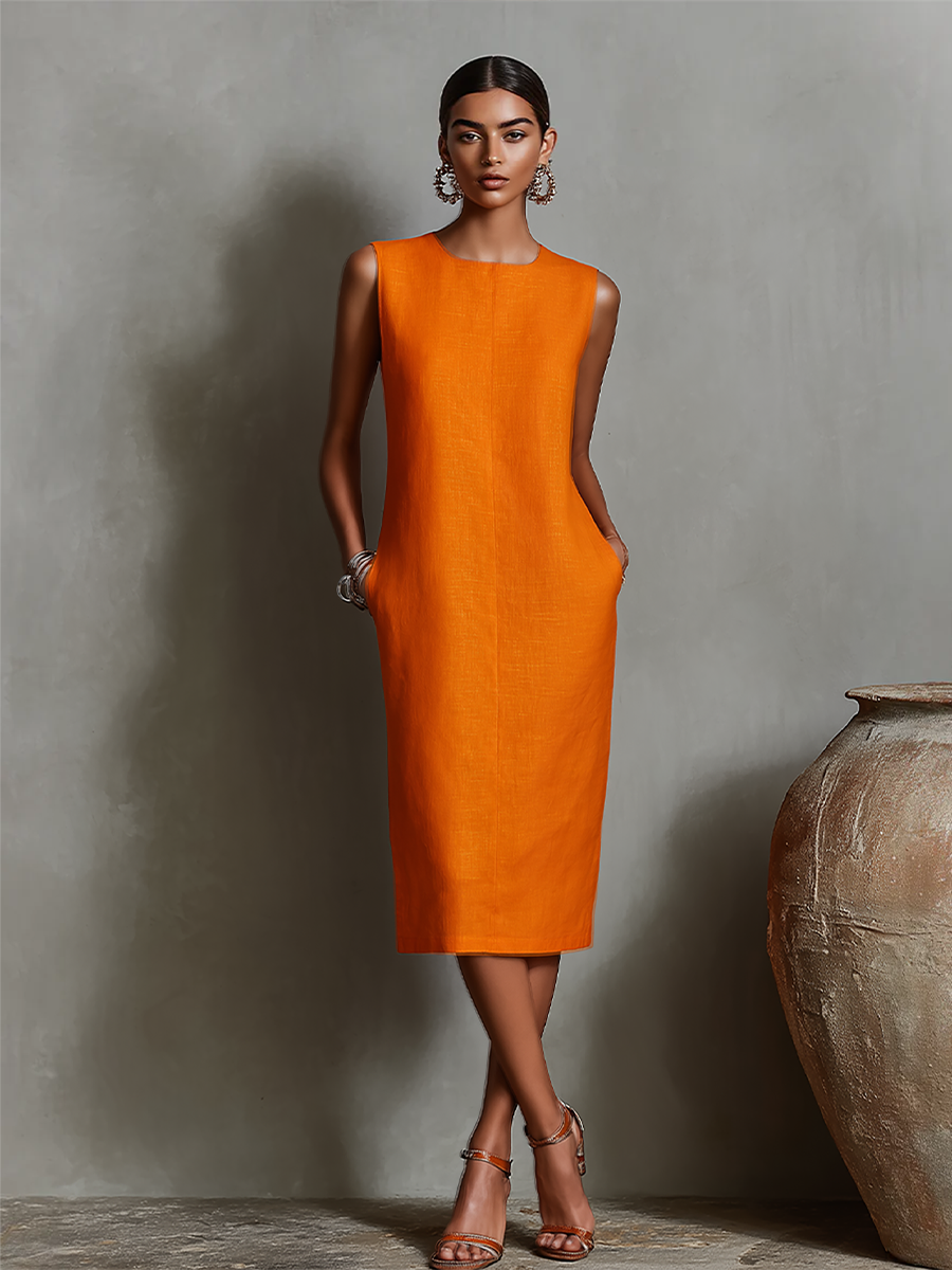 Ava | Sleeveless Elegant Shift Dress