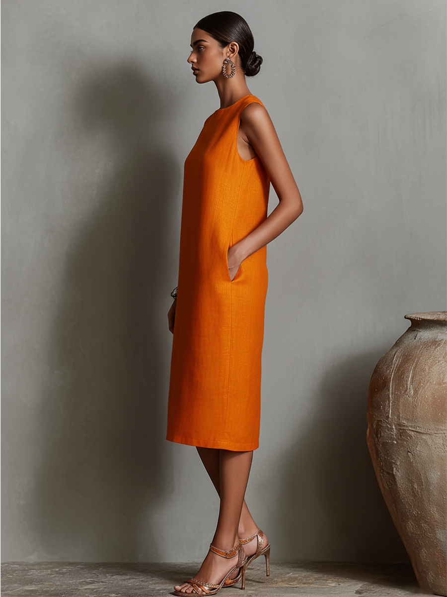 Ava | Sleeveless Elegant Shift Dress
