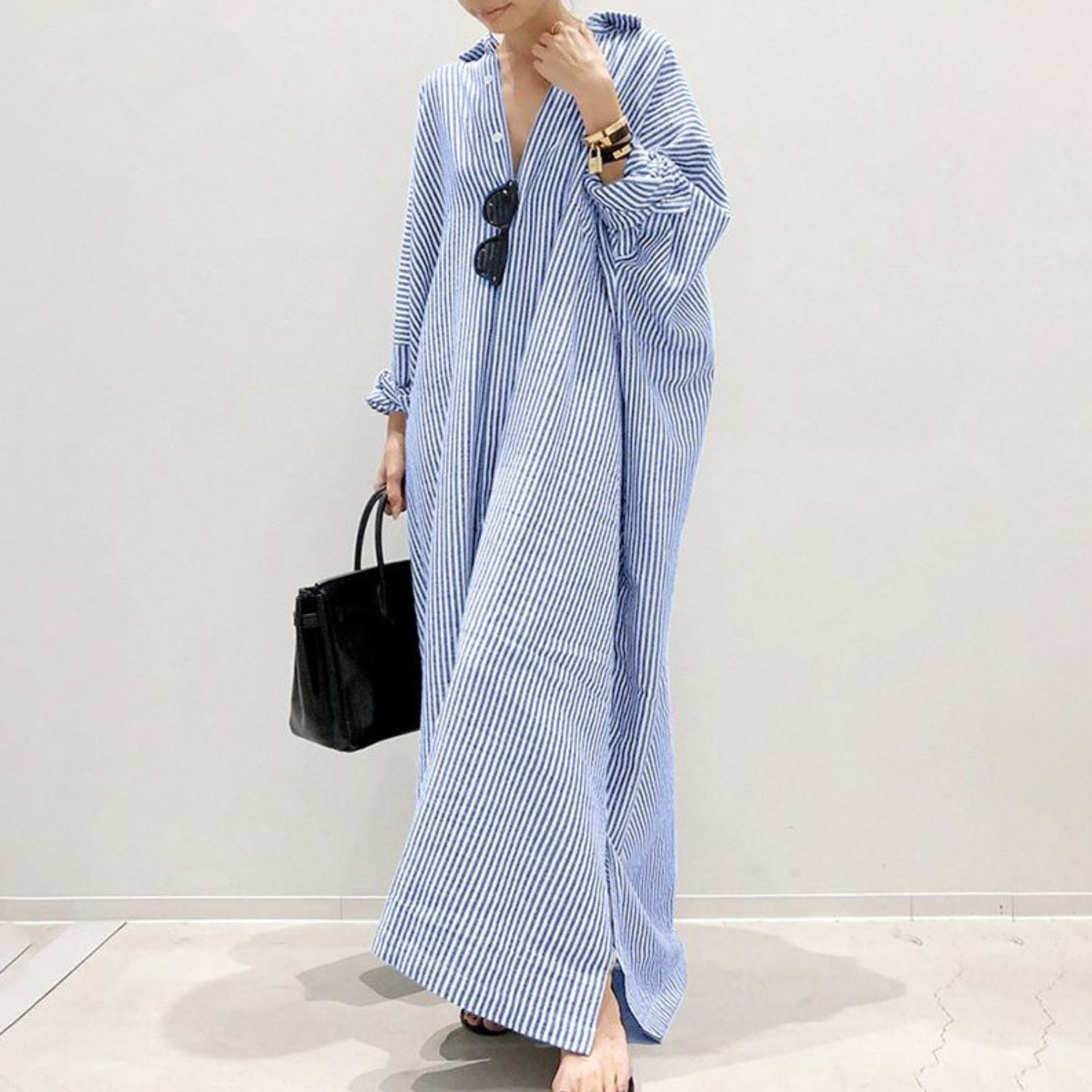 Linnaea | Stripped Maxi Dress