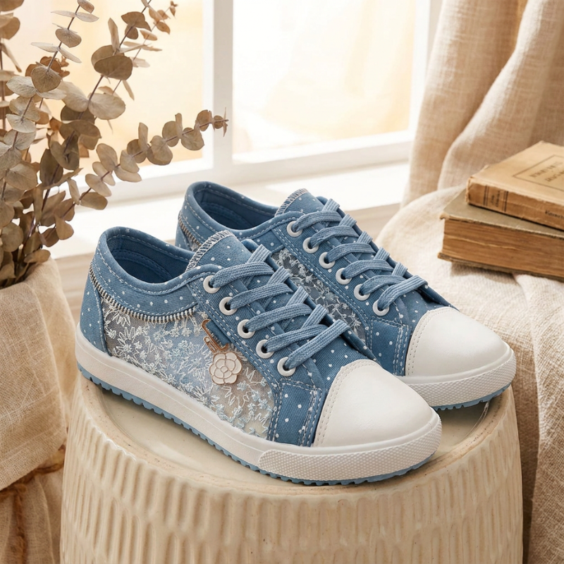 Clara | Elegant Floral Sneakers