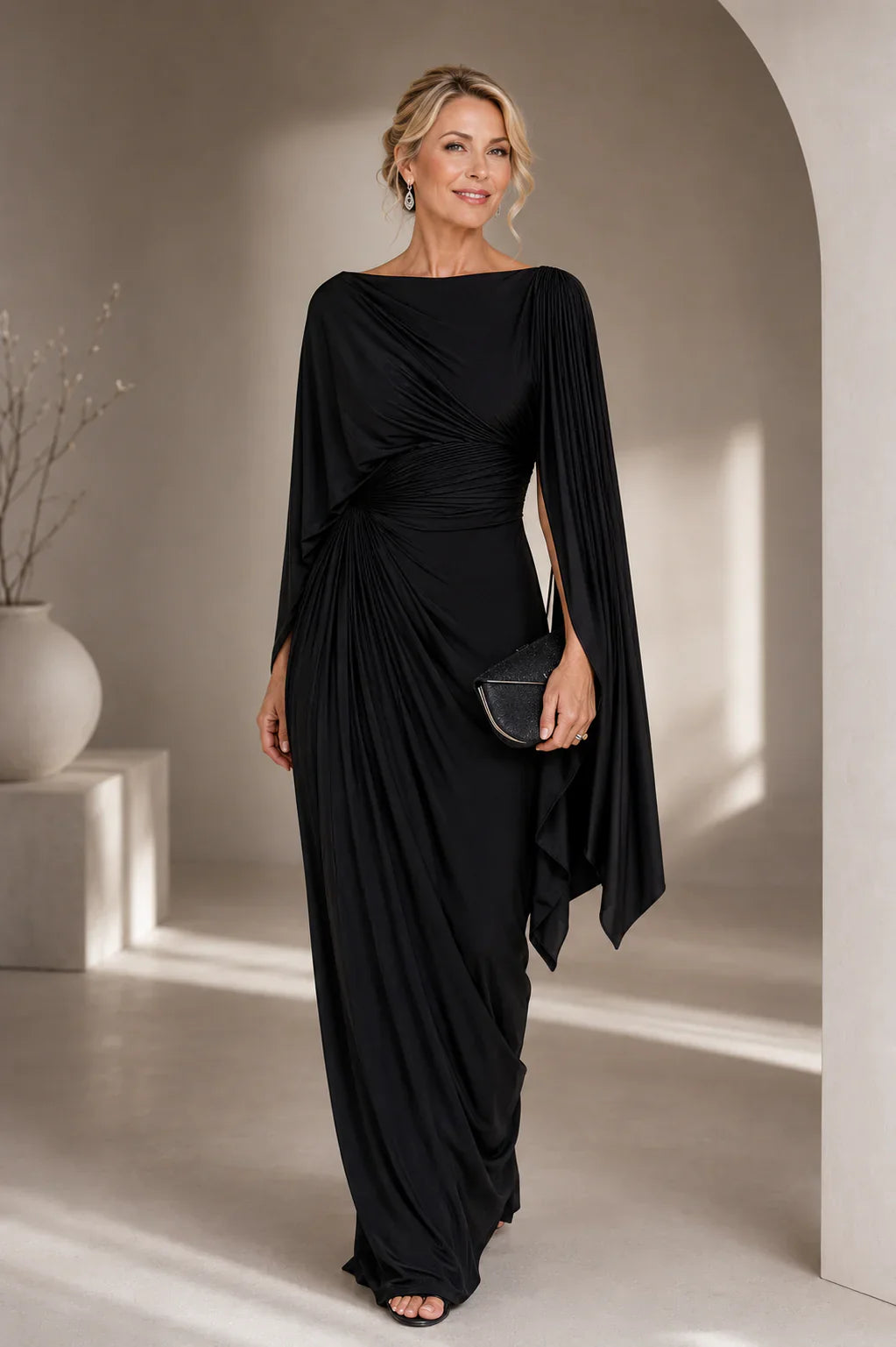 Lyssa | Elegant Pleated Maxi Dress